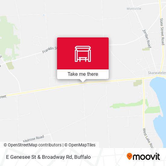 E Genesee St & Broadway Rd map