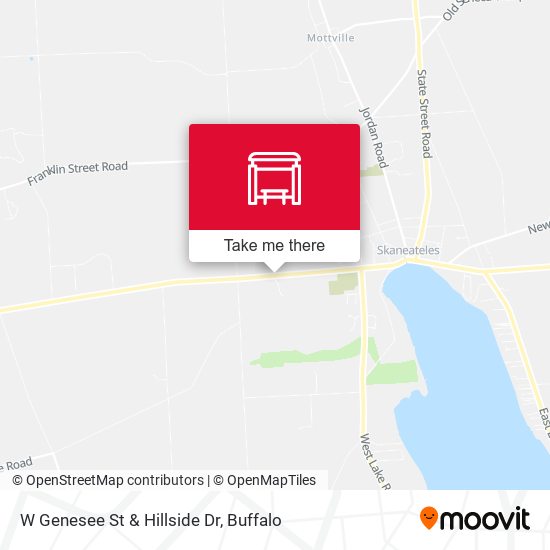 W Genesee St & Hillside Dr map