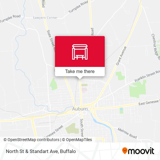 North St & Standart Ave map