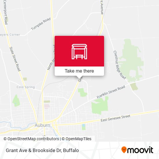 Grant Ave & Brookside Dr map
