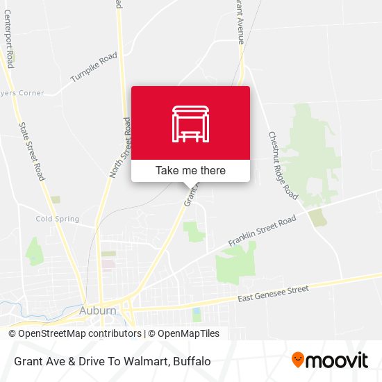 Grant Ave & Drive To Walmart map
