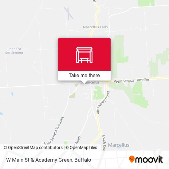W Main St & Academy Green map