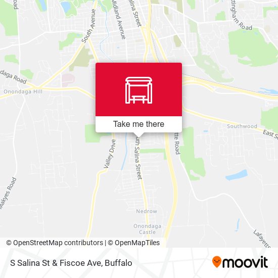S Salina St & Fiscoe Ave map