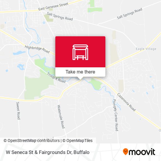 W Seneca St & Fairgrounds Dr map