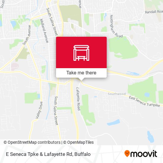 E Seneca Tpke & Lafayette Rd map