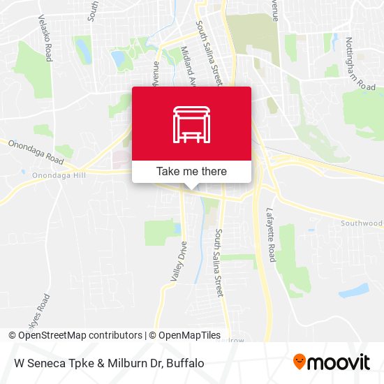 W Seneca Tpke & Milburn Dr map