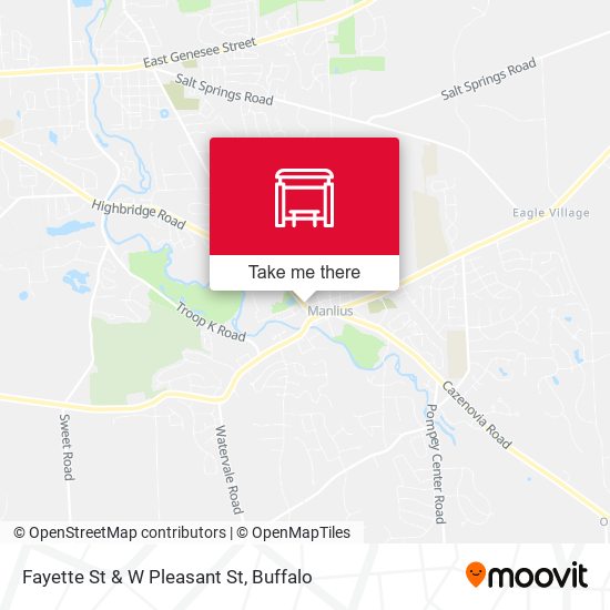 Mapa de Fayette St & W Pleasant St