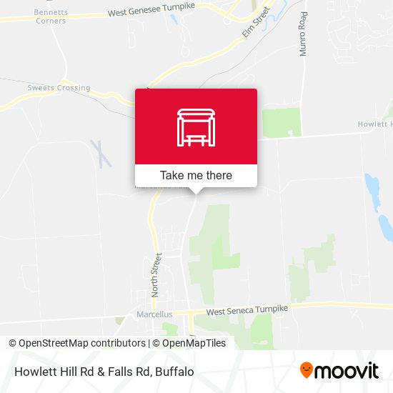Mapa de Howlett Hill Rd & Falls Rd