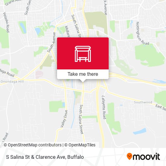 S Salina St & Clarence Ave map