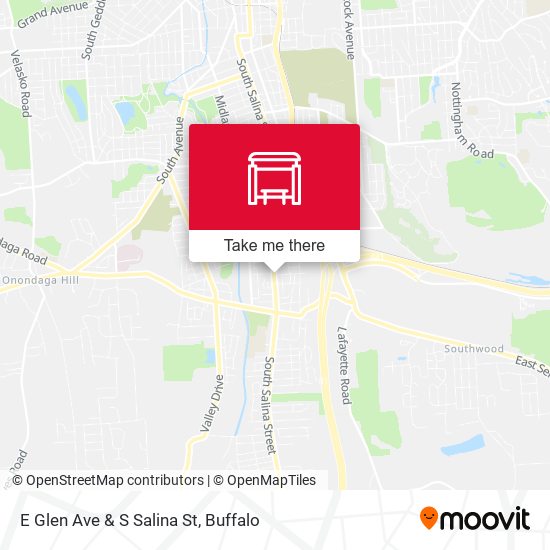 E Glen Ave & S Salina St map