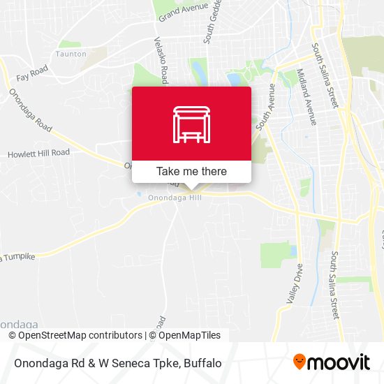Onondaga Rd & W Seneca Tpke map