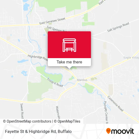 Fayette St & Highbridge Rd map