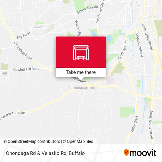 Mapa de Onondaga Rd & Velasko Rd