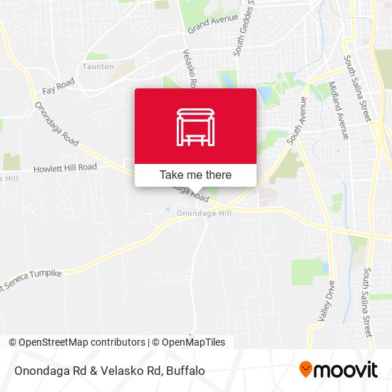 Mapa de Onondaga Rd & Velasko Rd