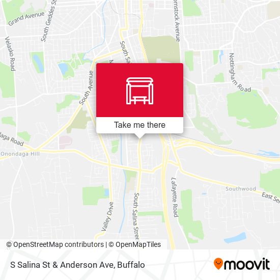 S Salina St & Anderson Ave map