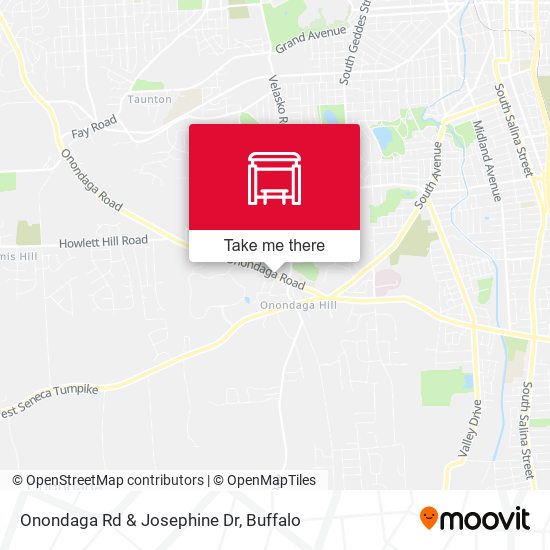 Onondaga Rd & Josephine Dr map