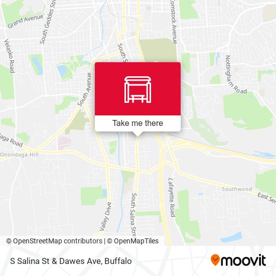 S Salina St & Dawes Ave map