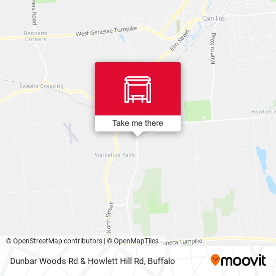 Mapa de Dunbar Woods Rd & Howlett Hill Rd