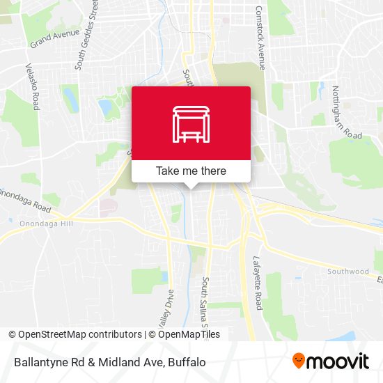 Ballantyne Rd & Midland Ave map