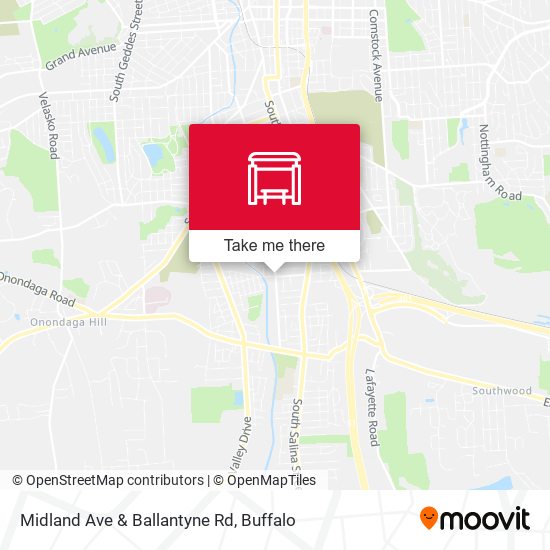 Midland Ave & Ballantyne Rd map