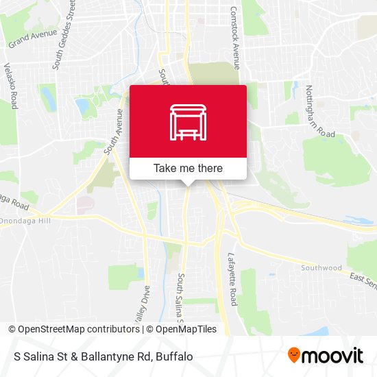 S Salina St & Ballantyne Rd map