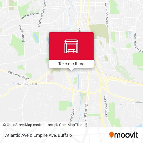 Atlantic Ave & Empire Ave map