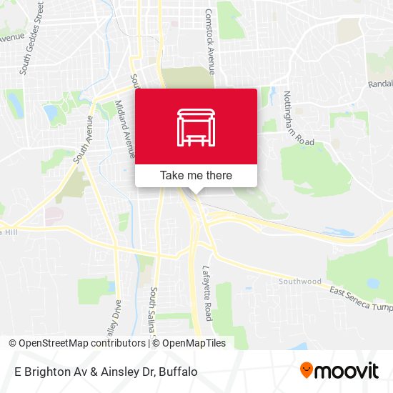 E Brighton Av & Ainsley Dr map