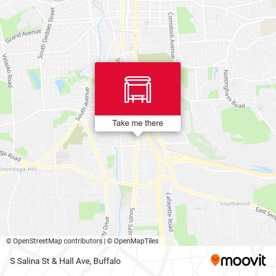 Mapa de S Salina St & Hall Ave