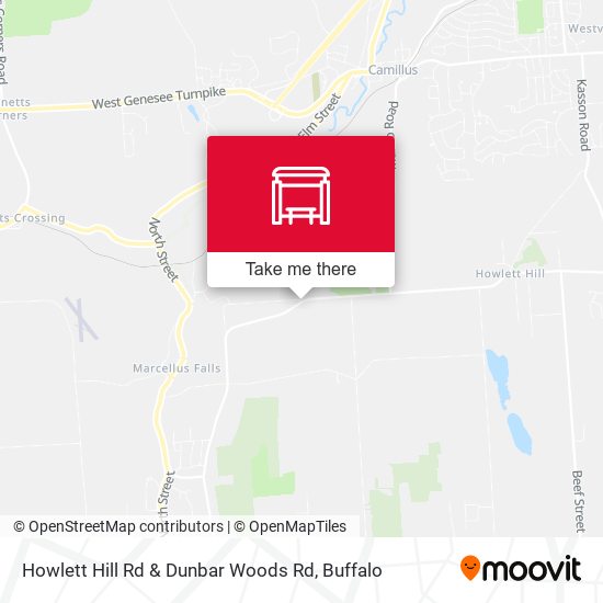 Howlett Hill Rd & Dunbar Woods Rd map