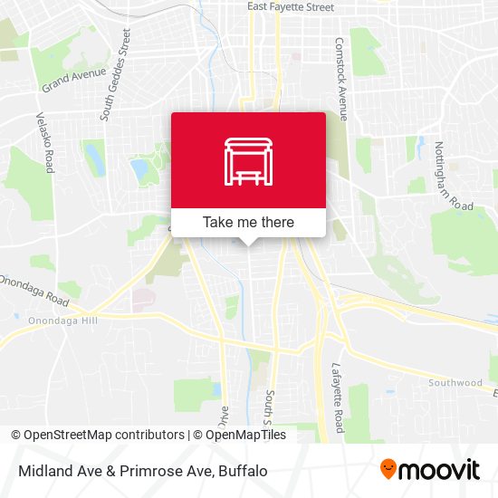 Midland Ave & Primrose Ave map