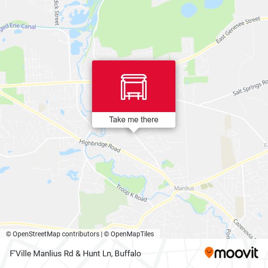 F'Ville Manlius Rd & Hunt Ln map