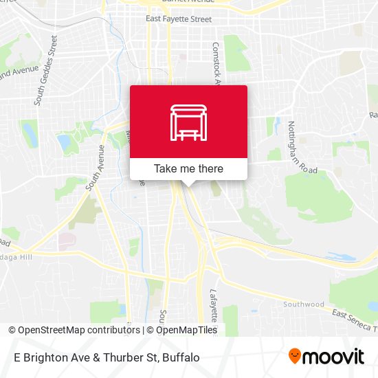 Mapa de E Brighton Ave & Thurber St