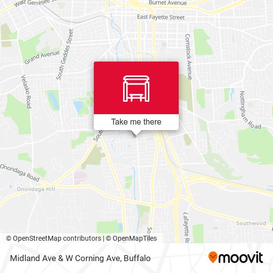 Mapa de Midland Ave & W Corning Ave