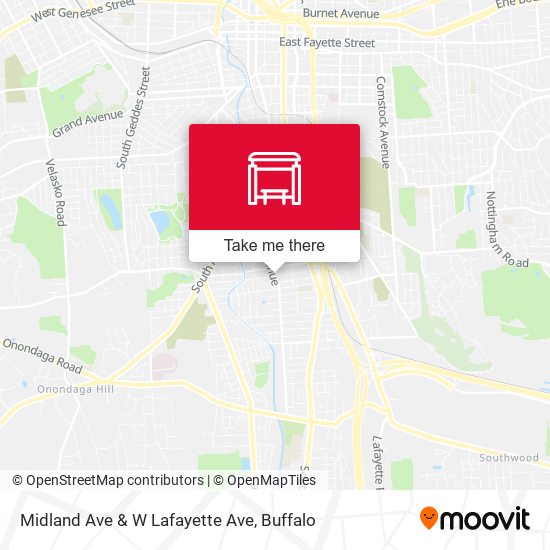 Midland Ave & W Lafayette Ave map