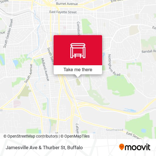 Mapa de Jamesville Ave & Thurber St