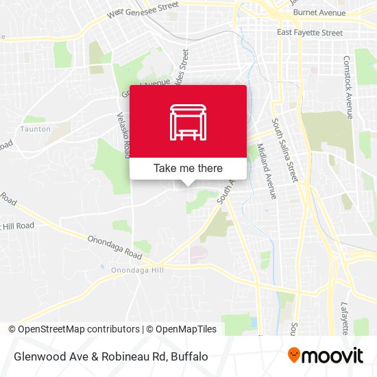 Glenwood Ave & Robineau Rd map