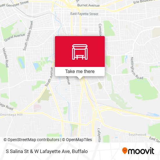 S Salina St & W Lafayette Ave map