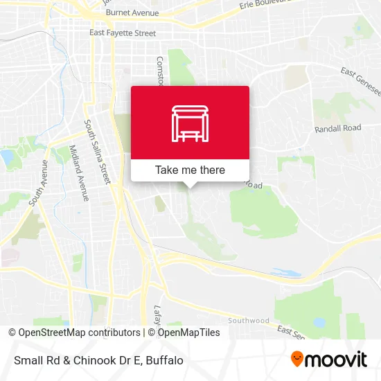 Small Rd & Chinook Dr E map