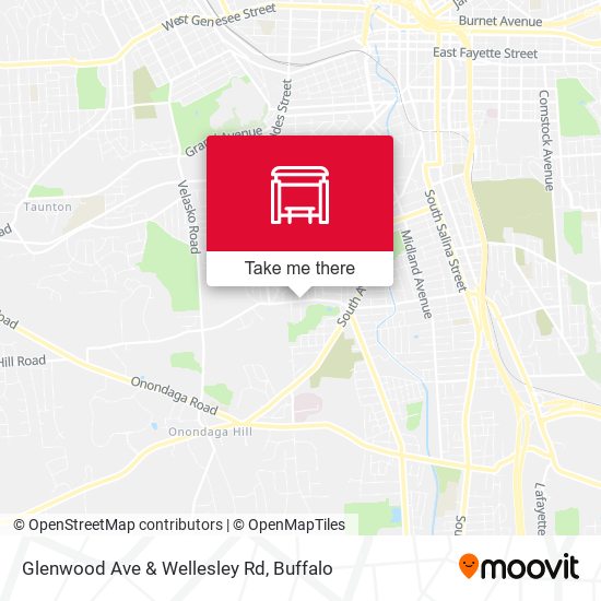 Glenwood Ave & Wellesley Rd map