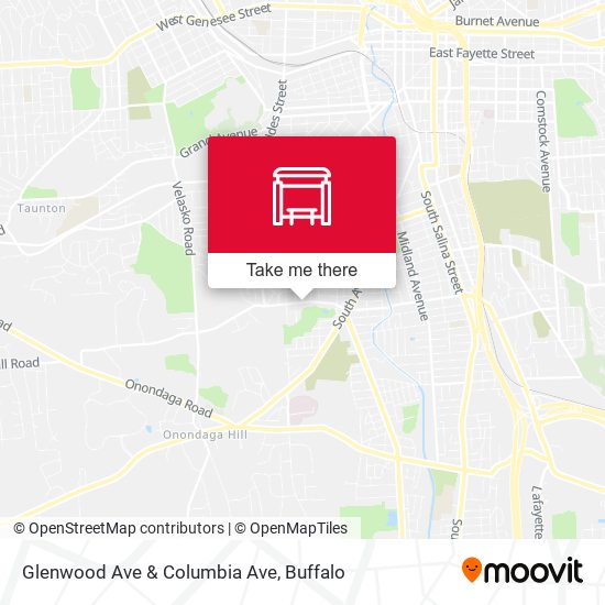Mapa de Glenwood Ave & Columbia Ave