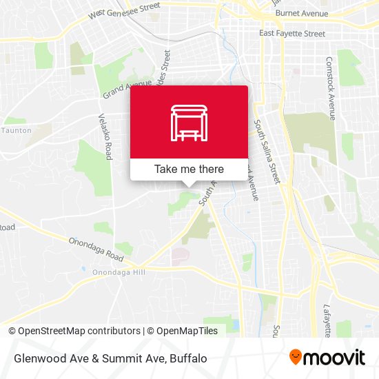Glenwood Ave & Summit Ave map