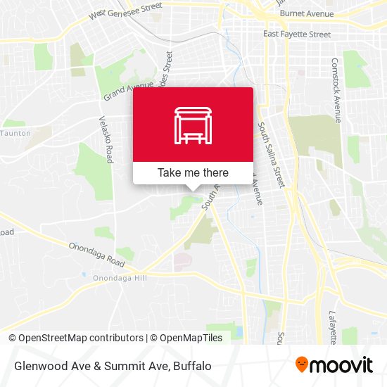 Glenwood Ave & Summit Ave map
