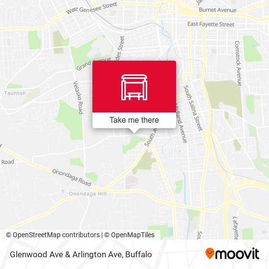 Glenwood Ave & Arlington Ave map