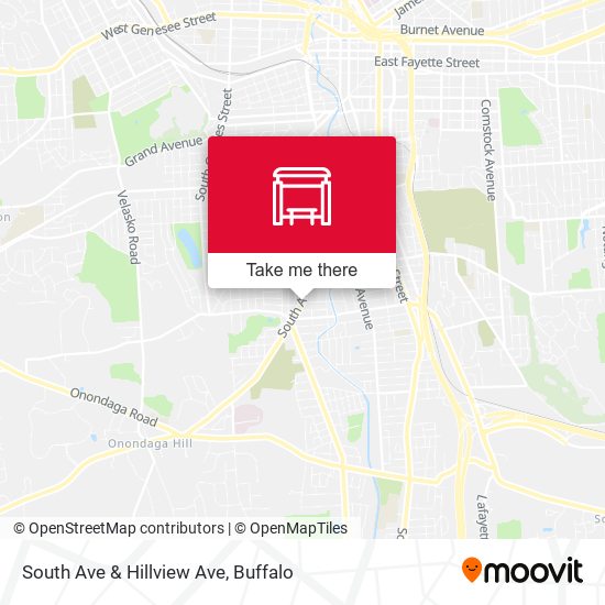 South Ave & Hillview Ave map