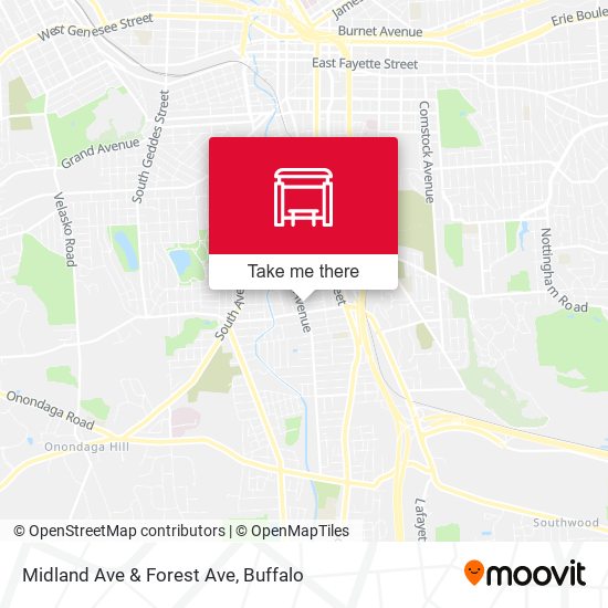 Midland Ave & Forest Ave map