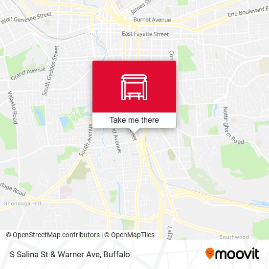 S Salina St & Warner Ave map