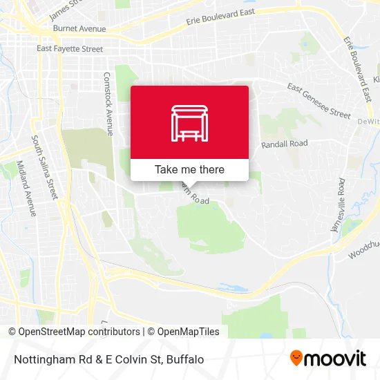 Nottingham Rd & E Colvin St map