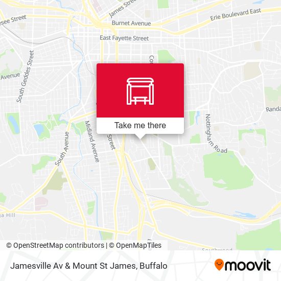 Mapa de Jamesville Av & Mount St James