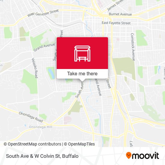 South Ave & W Colvin St map