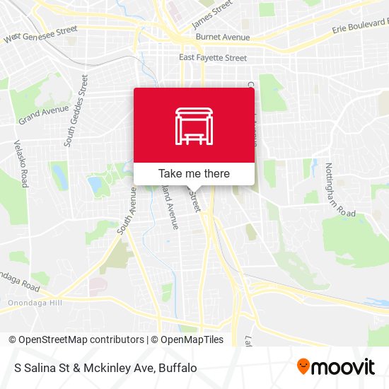 S Salina St & Mckinley Ave map